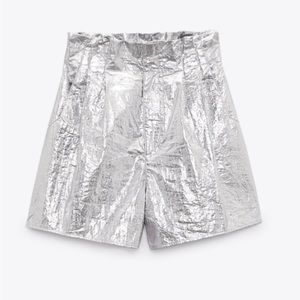 Zara paper bag waist short  NWT